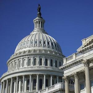 A close up of the dome of the capitol building