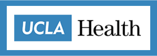 UCLA Health logo with blue border.