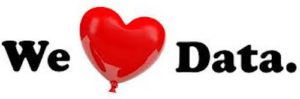 We love data with heart balloon.