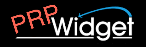 PRP Widget logo with arrow design.