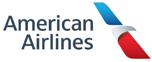 American Airlines logo with stylized eagle design.