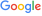 Google logo on a black background.