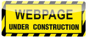 Webpage under construction warning sign.