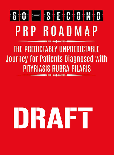 PRP Roadmap draft cover with red background.